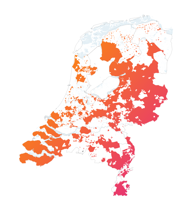 Kaart van Nederland