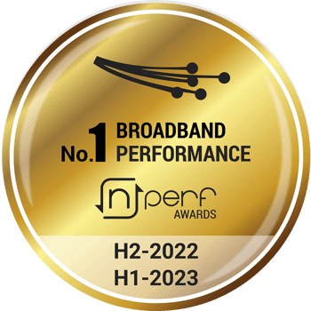 NPERF Gold Medal Broadband AWARD H2 2022 – H1 2023